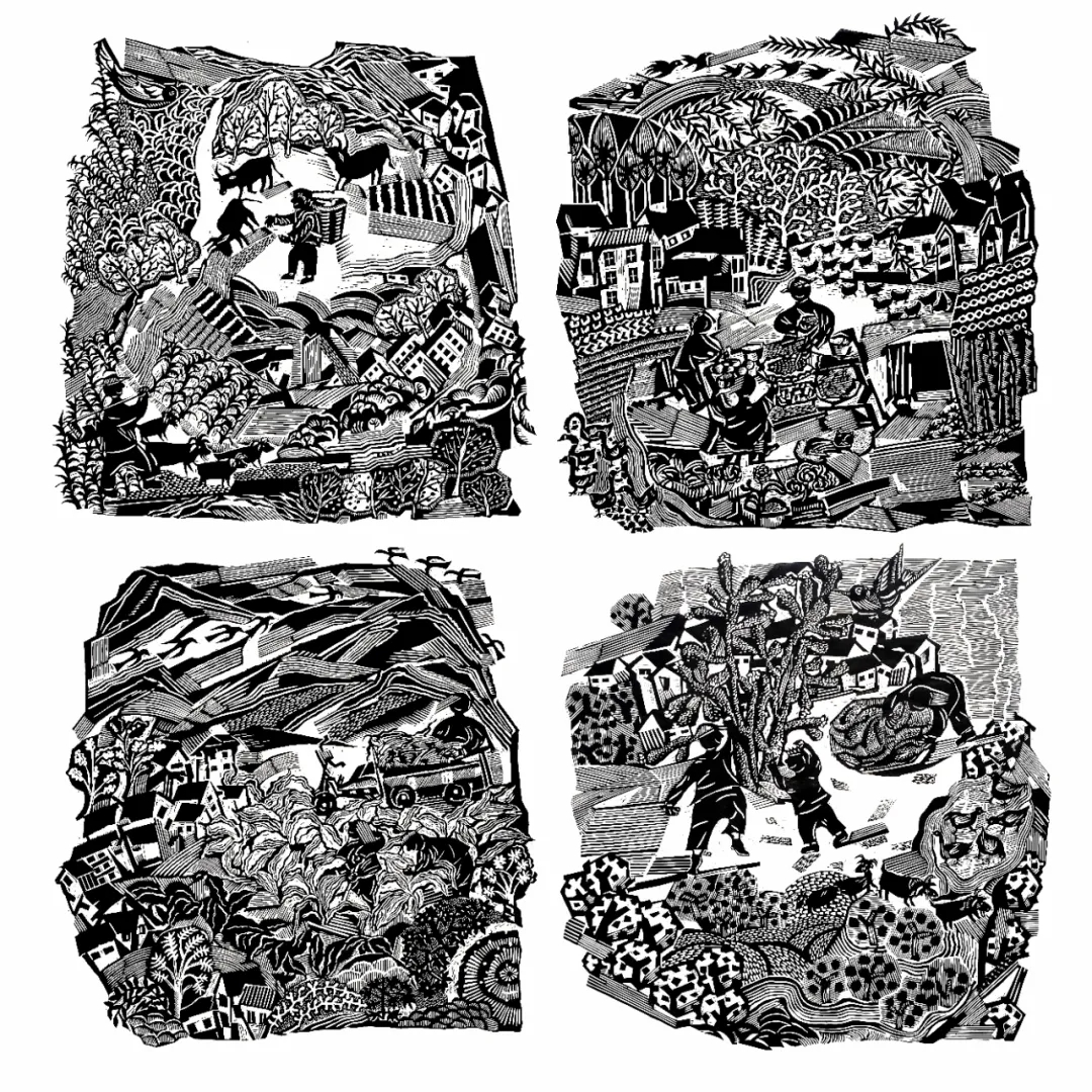 版画《小幸福之二》